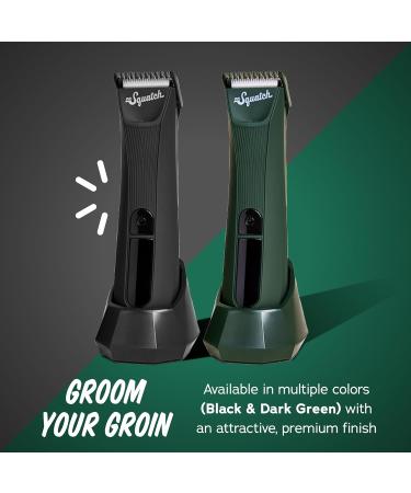 Dr. Squatch Groin Guardian Electric Trimmer - Cordless Body Hair Trimmer with Squatch-Shield Technology & LED Light | Premium Grooming for Men - Buy Online on GoSupps.com