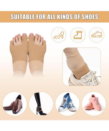 Toe Pads & Gel Heel Socks Set Comfortable Foot Protectors for Day & Night Support | Breathable Cushion Sleeves for Big & Little Toes - Buy Online on GoSupps.com