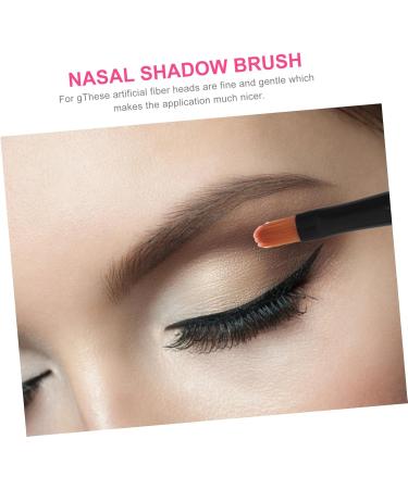 Mikinona 10pcs Nose Shadow Brush Cosmetic Brush Makeup Kits Creme Blush Makeup Eyeshadow Wooden Handle - Buy Online on GoSupps.com