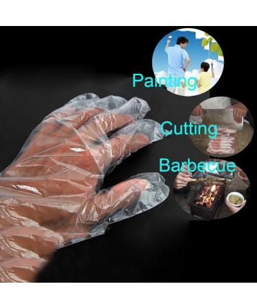 ORYOUGO 1000 Pieces Disposable Gloves Eco-Friendly Plastic Poly PE Gloves for Kitchen Cooking Cleaning Powder & Sulfur Free - Buy Online on GoSupps.com