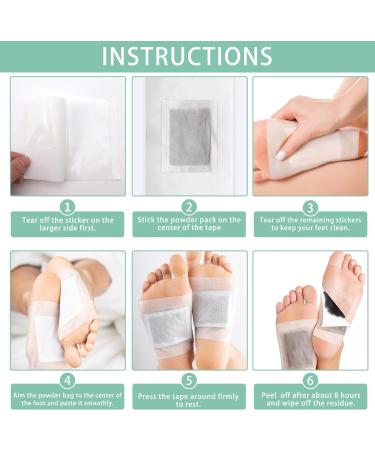 Detox Foot Patches 20 Pcs - Deep Cleansing & Stress Relief | 100% Natural Foot Detox Pads for Toxin Removal & Better Sleep - Enhance Blood Circulation - Buy Online on GoSupps.com