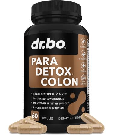 Colon Cleanse Pills Body Detox - Intestinal Guard Cleanser for Stomach - Natural Weight Flush Cleaner Supplement Complex Women Men Kids Herbal Wormwood Black Walnut Clove - Gut Loss Health Capsules