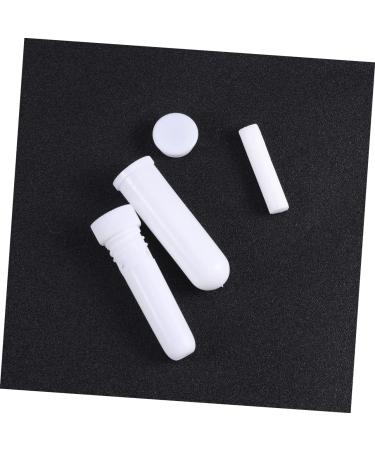 Lurrose 12pcs Essential Oil Inhaler Nasal Tube Diffuser with Blank Cotton Core, Plastic Tubes for Aromatherapy - Buy Online on GoSupps.com