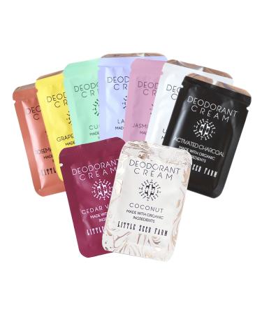 Little Seed Farm - Deodorant Cream Samples 9 Pack - All Scents
