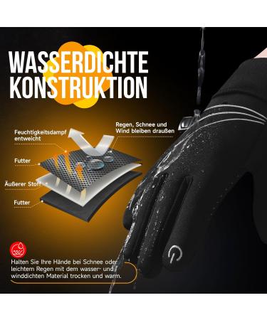 Ruixue Children s Winter Gloves | Warm Anti-Slip Windproof Fleece Gloves for Outdoor Sports (Ages 8-10) - Black - Buy Online on GoSupps.com