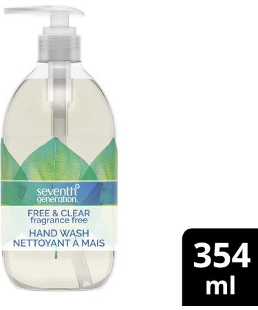 Seventh Generation Free & Clear Unscented Hand Soap | Plant-Based Moisturizing Formula | 12 fl oz | Ideal for Home or Office | Easy Pump | Pack of 4 - Buy Online on GoSupps.com