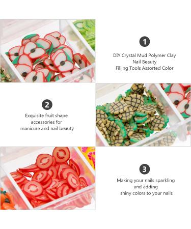 2 Boxes 12 Lemon Stickers Nail Stickers Colorful Polymer Clay Slices Nail Designs 3d Polymer Slices Women Nail Art Stickers Strawberry Nail Stickers Fruit Miss - Buy Online on GoSupps.com