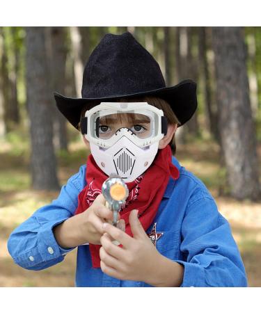 YScare 2 Pack Tactical Masks for Nerf Rival Blasters - Kids Airsoft Mask for Shooting Games, Cycling, Cosplay - White+Black - Buy Online on GoSupps.com