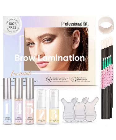 Brow Lamination Kit  Professional Eyebrow Lamination Kit with Keratin  Long-Lasting Instant DIY Eye Brow Lift Kit for Thicker  Fuller