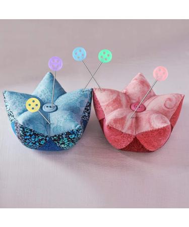 200 PCS Flat Head Sewing Pins for Fabric Quilting - Assorted Colored Heads Straight Pins in Box - DIY Sewing Supplies - Buy Online on GoSupps.com