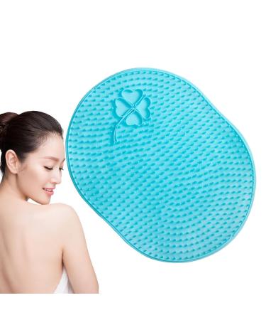 Foot scrubber in the shower |Suction cup below non -slip foot scrubber wall -mounted cartoon easy to clean foot massage device for women men boys girls Vllold Blau