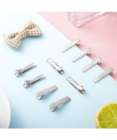 200 Pieces Alligator Hair Clips Metal Duck Bill Hair Clips Flat Top Single Prong Hairpins for Hair Styling DIY Accessories - Buy Online on GoSupps.com