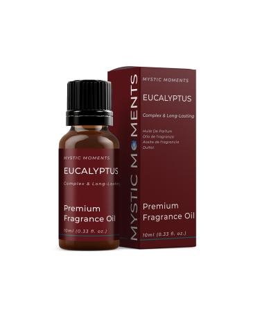 Mystic Moments | Eucalyptus Fragrance Oil - 10ml - Perfect for Soaps Candles Bath Bombs Oil Burners Diffusers and Skin & Hair Care Items Eucalyptus 10ml