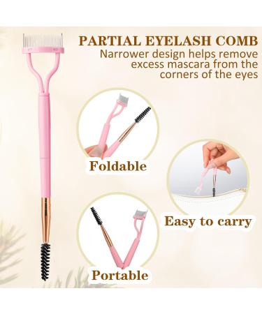 3 Pack Eyelash Separator Tool with Spoolie & Eyebrow Brush - Dual Head Lash Comb for Mascara & Extensions | Perfect for Women - Buy Online on GoSupps.com