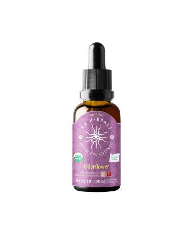 Sun God Medicinals Ra Herbals Organic Elderflower Liquid Extract - Immune System Support - 1 fl oz