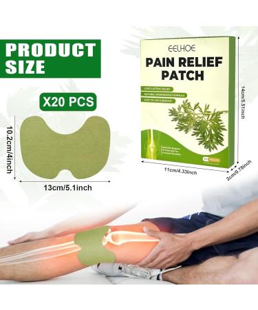 Knieschmerza Pain Relief Patches | 20PCs - Fast Relief for Knees Back & Neck | Soothe Sore Muscles - Buy Online on GoSupps.com
