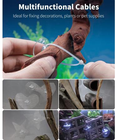 Buy Pawfly 20 Pack Aquarium Suction Cups & 40 Cable Ties - Ideal Fish Tank Tools for Holding Decorations Airline Tubing and More - International Shipping Available - Buy Online on GoSupps.com