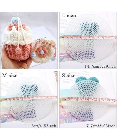 iSuperb 30 Pack Round Plastic Canvas Mesh Sheets for Embroidery & Crafting - 3.03'', 4.53'', 5.79'' (30Pcs) - Buy Online on GoSupps.com