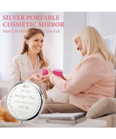 I Love You Mum Compact Travel Makeup Mirror - Perfect Gift for Mum | Birthday, Anniversary, Mother's Day | From Daughter or Son - Buy Online on GoSupps.com