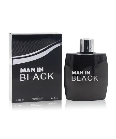 Man in Black Men's Perfume Bold & Intense Fragrance with Spicy Woody and Amber Notes Long Lasting Scent for Confident Sophisticated Men Man in Black 3.4 Fl Oz (Pack of 2)