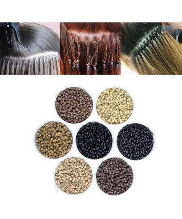 Black Silicone Rings Hair Extension Kit Micro Rings and Beads Hair Extensions Kit Aluminum Rings Silicone Lined Beads - Buy Online on GoSupps.com