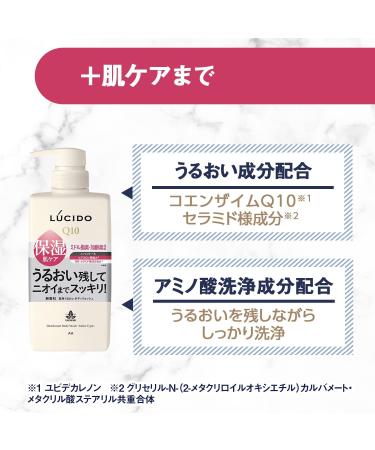 LUCIDO quasidrug Medicinal deodorant Body wash Moisturizing type Aging odor measures Mens body soap Fragrancefree 450ml - Buy Online on GoSupps.com