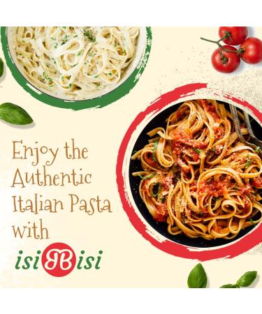 isiBisi Gluten Free Fettuccine Pasta - Organic Italian Noodles | Vegan & Non GMO | Rice & Corn Flour | Made in Italy - 1 Pack - Buy Online on GoSupps.com
