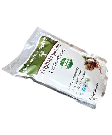 Natural Triphala Powder Blend of Haritaki Amla and Bibhitaki -Nature's Spirit Triple Filtered (500g) Natural Antioxidant Anti inflammatory Anti Bacterial Properties