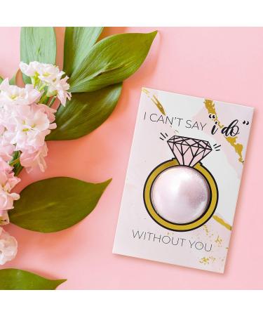 Bridesmaid Proposal Cards with Bath Bombs - 6 Pack | Perfect Bridesmaids Proposal Gifts | Ring Style | Will You be My Bridesmaid Card Pack - Buy Online on GoSupps.com