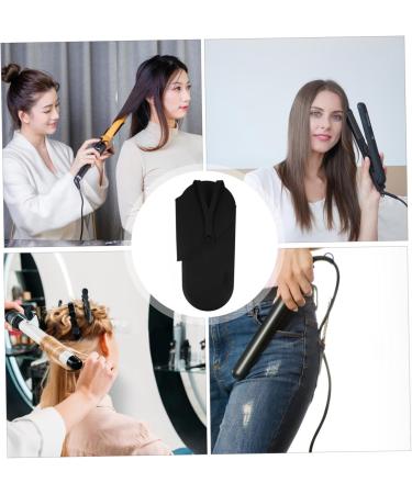 DRESSOOS Curling Iron Storage Bag Curling Iron Holder Hair Straightener Bag Curling Iron Carrier Hotel Storage Bag Hanging Storage Pouch Reusable Curling Iron Bag Curling Iron Case 29.50X13.50X2.00CM Black - Buy Online on GoSupps.com