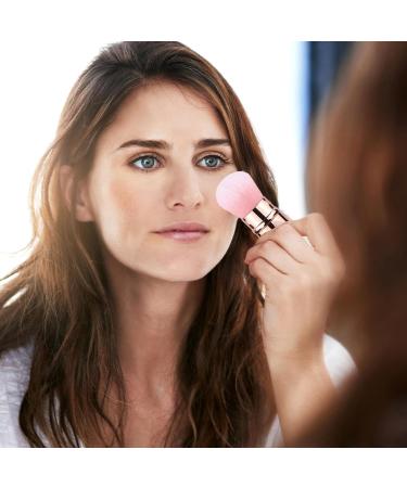 Gkumgwo Travel Makeup Brushes - Multipurpose Telescopic Cosmetics Brushes - Beginner Friendly Powder Brush for Foundation Sunscreen Bronzing Powder Gold - Buy Online on GoSupps.com