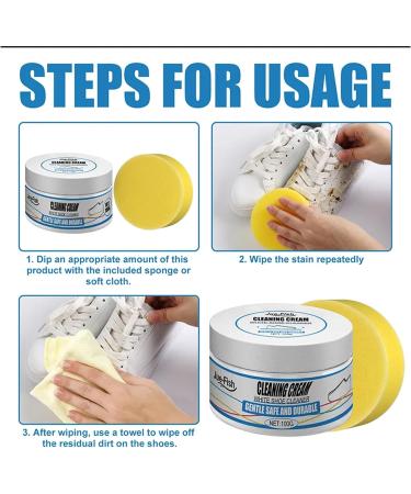 Mori Kamei Multifunctional shoe polish White shoe cleaner Sponge white shoe cleaner Special canvas white sports shoes cleaner Household cleaner (1 piece) - Buy Online on GoSupps.com