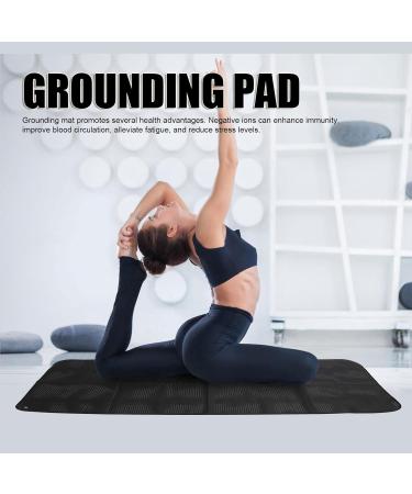 Grounding Equipment Sheet with 16.4ft Cable - Breathable Ground Mat for Digestion & Meditation Relief (Black) - International Shipping Available - Buy Online on GoSupps.com