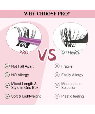 192 Pcs Lash Clusters 2 Styles Mixed Cluster Lashes DIY Eyelash Extensions Eyelash Cluster Extension DIY Individual Lashes Super Thin Band Soft and Easy to Wear (Flawless+Fabulous D-Mix) 8-16mix(192PCS)D Curl Flawless+Fabulous - Buy Online on GoSupps.com