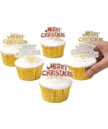 Cake Factory Christmas Cake Decorations Merry Christmas Signs Motto Topper (Signs/Motto) - Buy Online on GoSupps.com