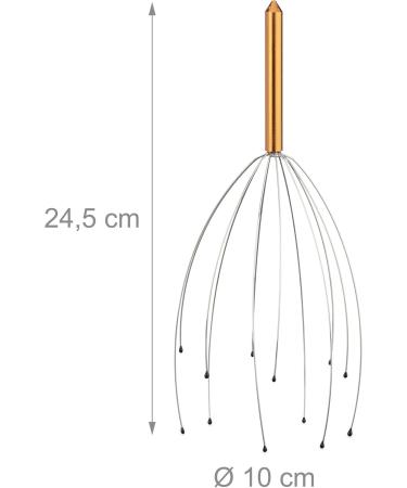 Gold 6-Pack 6x Head Massager - 12 Arms with Knobs for Ultimate Head Massage & Relaxation - Buy Online on GoSupps.com