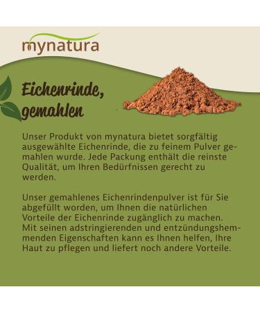 Jeske Sports Supplies Mynatura Oak bark ground ground bark oak powder vegan food supplement plant powder in bag 500 g - Buy Online on GoSupps.com