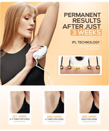 Skinzeal IPL Hair Removal Laser Device - 999 999 Pulses 5 Energy Levels Painless for Body Armpit Face & Bikini - Suitable for Women & Men - Buy Online on GoSupps.com