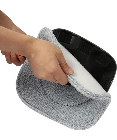 True & Tidy Extra Thick Microfiber Mop Pad Refill for SPIN-800 - 9x9 inches, Machine Washable (8-Pack) - Buy Online on GoSupps.com