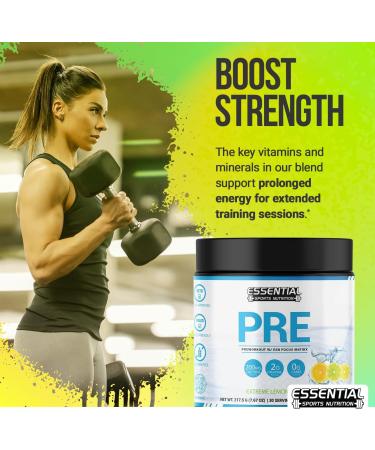 PRE | Pre-Workout with Creatine Focus Formula and 200mg Caffeine (40 Servings Lemon Rush) Lemon Rush 1 Ounce (Pack of 1) - Buy Online on GoSupps.com