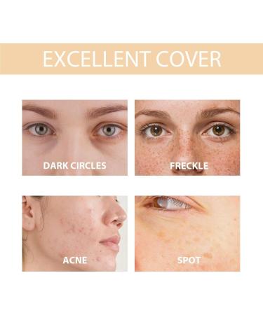  Fogukier Color-changing foundation Color-changing foundation - 30ml full-coverage liquid foundation Liquid face concealer face primer for - Buy Online on GoSupps.com