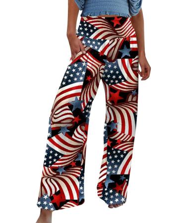 Beshionljs Women's Linen Palazzo Pants High Waist Wide Leg Trousers Wine-05 Large - Buy Online on GoSupps.com