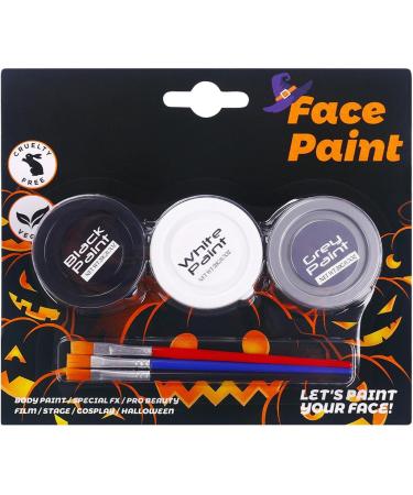 Body paint water-soluble skin paint cream - For face and body 3 colors for cosplay costumes gothic parties for adults and women - Buy Online on GoSupps.com