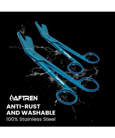 Lister Professional Bandage Scissors Set - Stainless Steel Trauma Scissors for First Aid | 6.5 & 8.5 Inches - Ideal for Home Care & Nursing - Buy Online on GoSupps.com