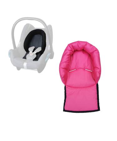Aveanit Compatible with Maxi Cosi Baby Infant Car Seat Travel Neck Head Support Pillow Hugger Universal (Pink - Waterproof)