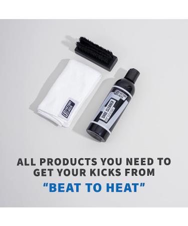 Factory Laced Shoe Cleaner Kit | All-Natural 8 Oz. Shoe Cleaner with Brush & Microfiber Towel - Perfect for Canvas, Mesh, Suede, Leather & More! - Buy Online on GoSupps.com