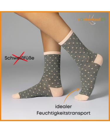 Buy 10/12 Pairs Women's Multicoloured Cotton Socks - Stripes Dots Hearts | International Shipping Available | Sizes 35-38 Mix - Buy Online on GoSupps.com