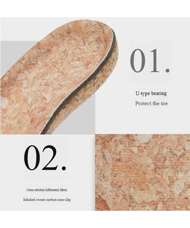 Cork Insole Cushion Inserts for Flat Feet | Orthotic Arch Support for Men & Women (Size 37-38 - Buy Online on GoSupps.com