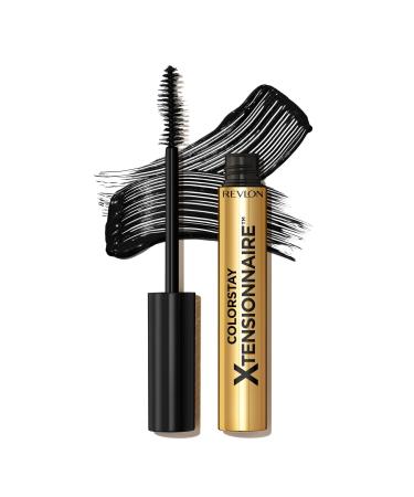Revlon ColorStay extended length mascara 2in1 serum and mascara product extra light fibers for 2x longer eyelashes enriched with provitamin B5 does not cut 2018 Blackest Black