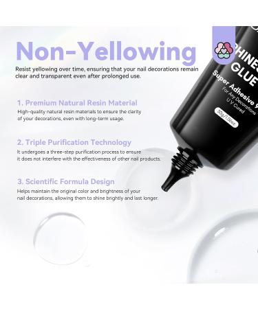 Saviland Nail Rhinestones Glue Gel - Clear Adhesive for DIY Nail Art Decorations - Buy Online on GoSupps.com